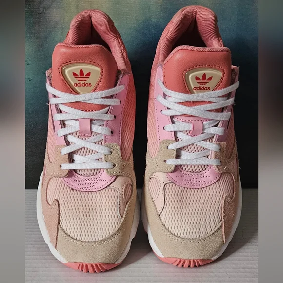 Adidas Pink and Cream Sneakers - Picture 5 of 13